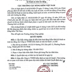 GCN BỘ XÂY DỰNG - CỤC ĐĂNG KIỂM VN